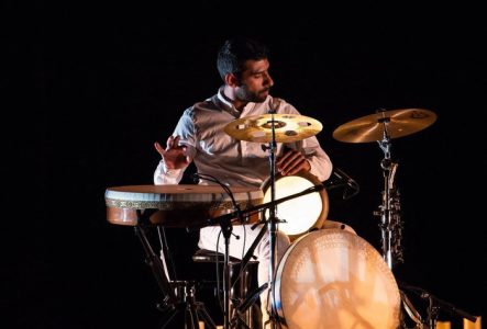 Le percussionniste sur scène