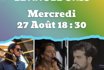 Affiche du live music hebdomadaire avec el Angel gris