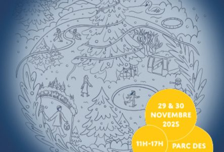 visuel de la manifestation avec une illustration de noël