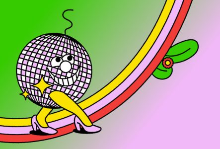 Boule disco qui danse