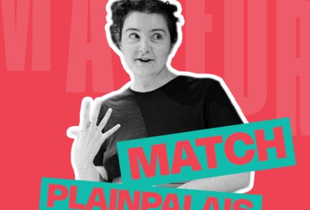 Pierre Bitchatchi Titre de l'évènement et improvisateur en action