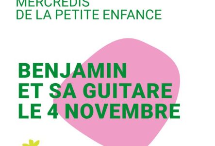Benjamin et sa guitare le 4 novembre