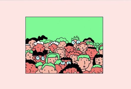 Illustration représentant une multitude d'enfants.