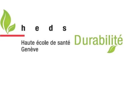 Logo du groupement durabilité de la Haute école de santé de Genève