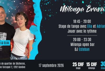 Flyer de l'événement avec les enseignants du cours