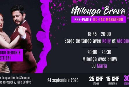 Flyer de l'événement avec les enseignants du cours