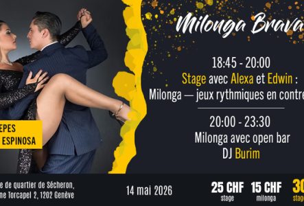 Flyer de l'événement avec les enseignants du cours