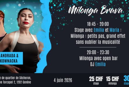 Flyer de l'événement avec les enseignants du cours