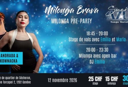 Flyer de l'événement avec les enseignants du cours