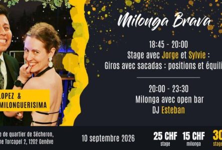 Flyer de l'événement avec les enseignants du cours