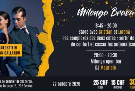 Flyer de l'événement avec les enseignants du cours