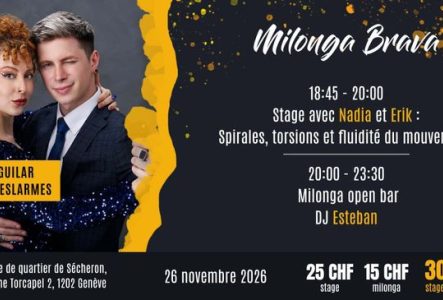 Flyer de l'événement avec les enseignants du cours