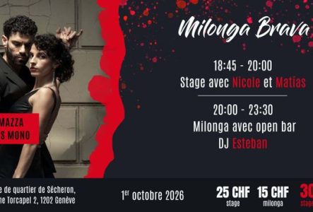 Flyer de l'événement avec les enseignants du cours