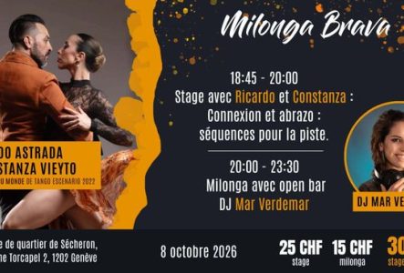 Flyer de l'événement avec les enseignants du cours