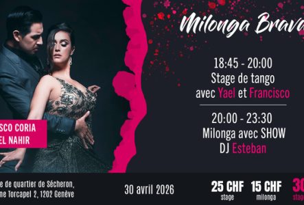 Flyer de l'événement avec les enseignants du cours