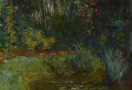 Tableau de Claude Monet intitulé "Coin de bassin aux nymphéas"