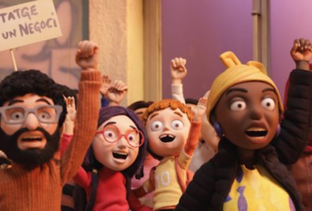 photo de personnages en pâte à modeler du film en stop motion