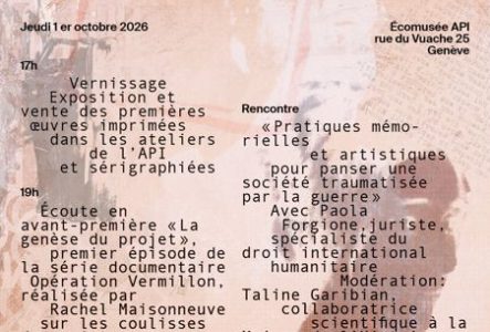 Flyer de l'exposition Opération Vermillon