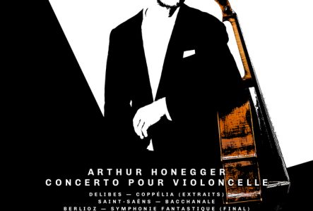 Affiche de la soirée montant un musicien et son violoncelle et toutes les informations sur le programme du 11 mai 2026 au Victoria Hall