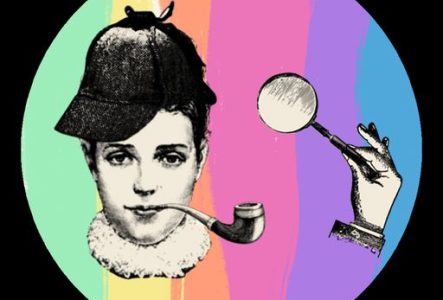 personnage féminin chapeau pipe