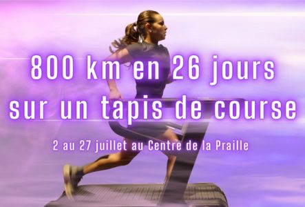 Ilario Santoro Léa Deschaintres, prête à parcourir 800 km en 26 jours sur un tapis de course du 2 au 27 juillet au Centre commercial de la Praille