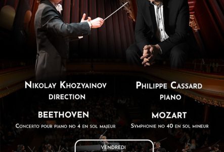 Concert du 22 mai 2026 au Victoria Hall par l’Orchestre Philharmonique de la Paix avec Philippe Cassard au piano et Nikolay Khozyainov à la direction