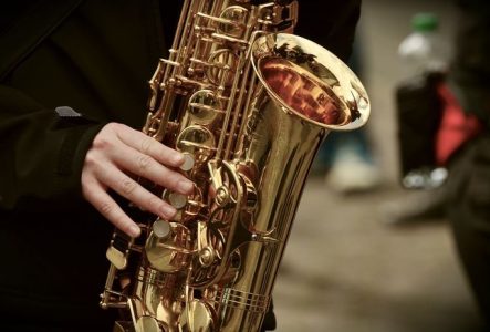 Photographie d'un saxophone