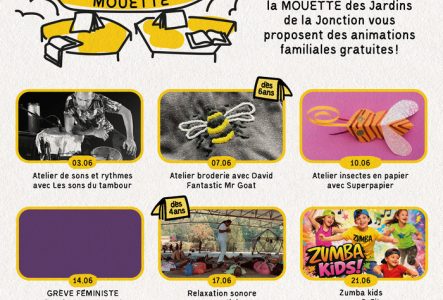 une image qui présente un événement tous les mercredis et dimanches en juin