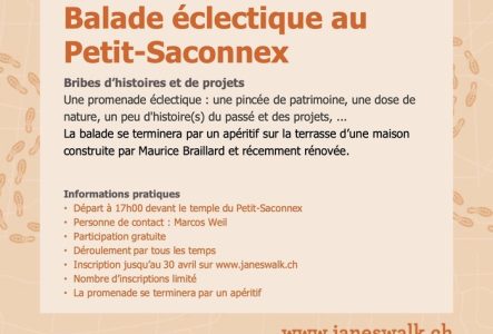 Flyer programme promenade