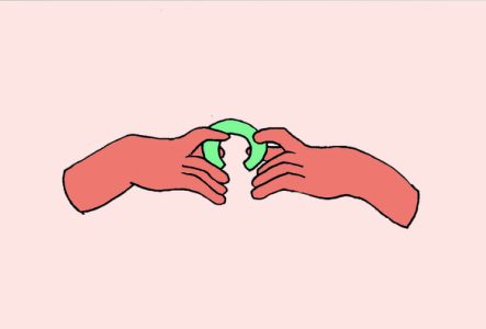 Illustration représentant des mains qui modèlent de la terre.