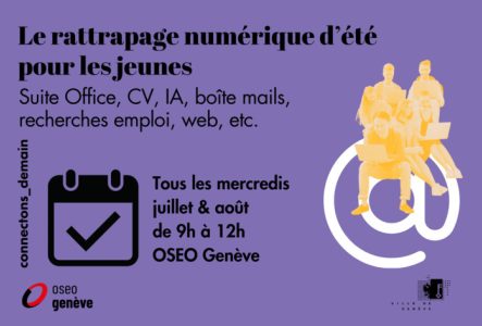 Ville de Genève Rattrapage numérique pour les jeunes - Permanences numériques