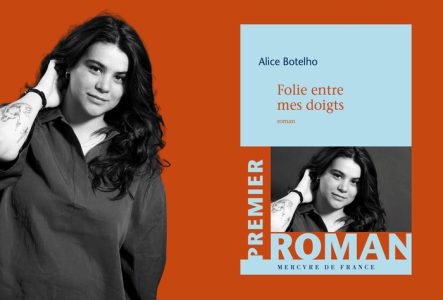 Alice Botelho et la couverture de son livre