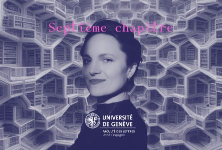 Catarina von Wedemeyer devant la bibliothèque de Babel