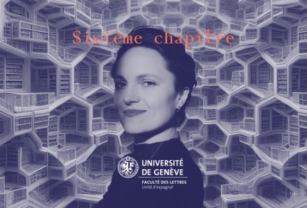 Catarina von Wedemeyer devant la bibliothèque de Babel