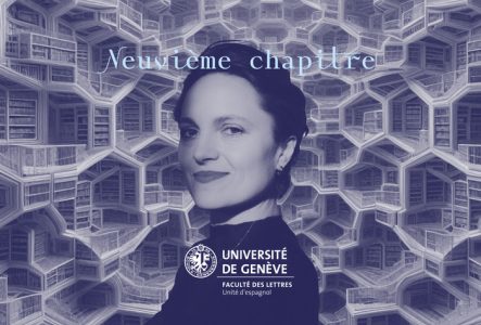 Catarina von Wedemeyer devant la bibliothèque de Babel