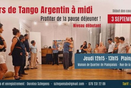 Flyer de l'événement avec les enseignants du cours