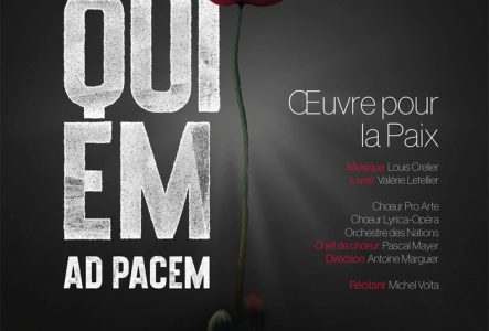 Titre et coquelicot, symbole associé au souvenir des combattants tombés à la guerre.