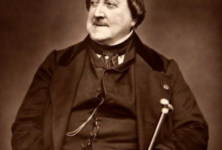 Photographie portrait en noir et blanc de Gioachino Rossini