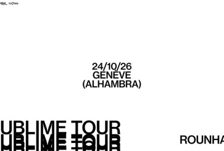 Visuel en noir et blanc de la tournée Sublime Tour