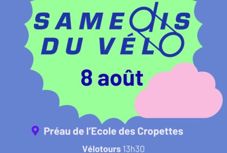 Affiche des Samedis du Vélo 8 août