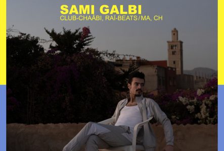 Le Rez-Usine Affiche du concert de Sami Galbi, comportant un portrait de l'artiste et la date du 18 septembre 2025.