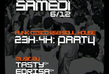 Flyer avec informations sur l'évènement du Samedi 6 Décembre 2025