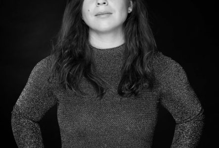 Portrait en noir et blanc de Daniela Magnani Hüller
