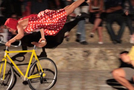 Jessica Arpin sur son vélo