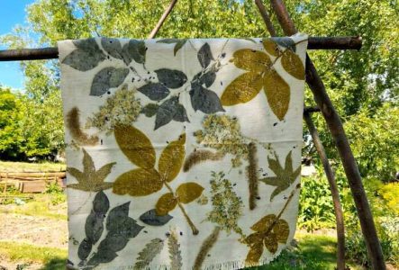 impression de plantes sur du tissu