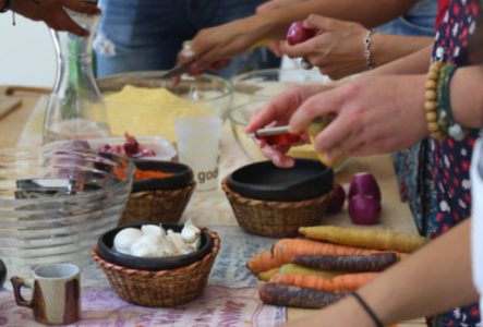 Atelier de cuisine collective et repas partagé