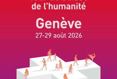 Affiche de la Tour de Suisse de l'humanité à Genève du 27 au 29 août 2026