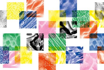 Visuel de la journée : des carrés colorés représentant des matières se chevauchent