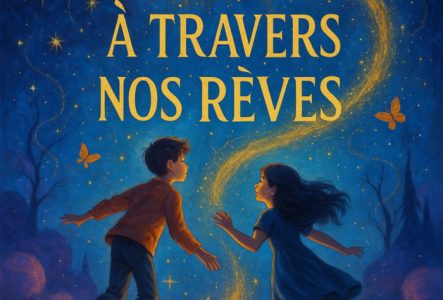La Compagnie des Murmures Deux enfants volent dans une nuit magique en direction de la porte des rêves
