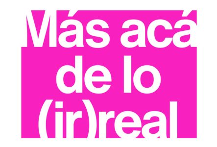 Affiche rose pour le vernissage de l'exposition 'helvetropicos'